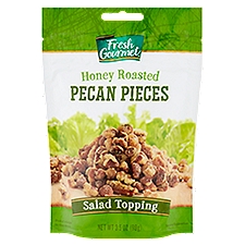 Fresh Gourmet Honey Roasted Pecan Pieces, Salad Topping, 3.5 Ounce