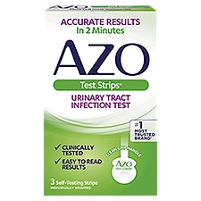 AZO Urinary Tract Infection Test Strips, 3 count
