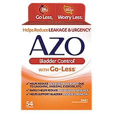 AZO Bladder Control with Go-Less Capsules, 54 count