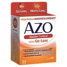 AZO Bladder Control with Go Less, 54 Each