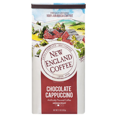 New England Coffee Chocolate Cappuccino Medium Roast 100% Arabica Coffee, 11 oz