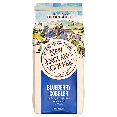 New England Coffee Blueberry Cobbler Medium Roast Coffee, 11 oz