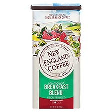 New England Coffee Breakfast Blend Decaffeinated Medium Roast 100% Arabica Coffee, 10 oz, 10 Ounce