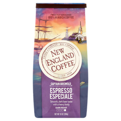 New England Coffee Espresso Especiale Dark Roast Coffee, 10 oz