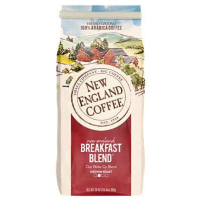 New England Coffee New England Breakfast Blend Medium Roast Coffee, 24 oz