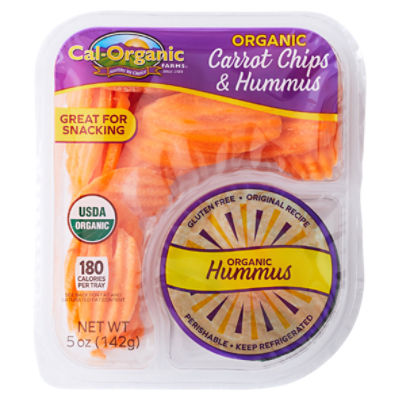 Cal-Organic Farms Organic Carrot Chips & Hummus, 5 oz