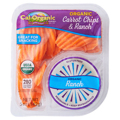 Cal-Organic Farms Organic Carrot Chips & Ranch, 5 oz
