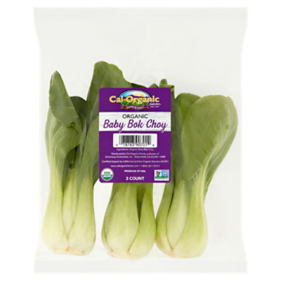 Cal-Organic Farms Organic Baby Bok Choy, 3 count - Gourmet