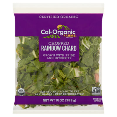 Cal-Organic Farms Chopped Rainbow Chard, 10 oz