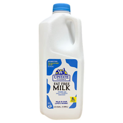 Upstate Farms Fat Free Milk Half Gallon