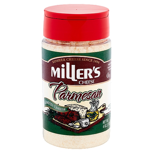 Miller's Grated Parmesan Cheese, 4 oz