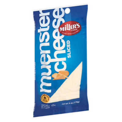 Miller's Sliced Muenster Cheese, 6 oz