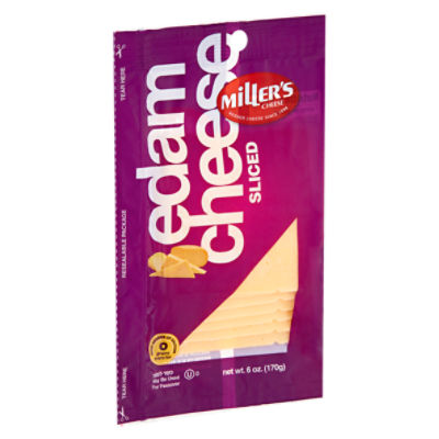 Miller's Sliced Edam Cheese, 6 oz