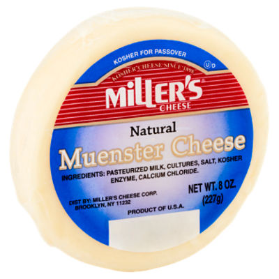 Miller's Natural Muenster Cheese, 8 oz