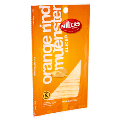 Miller's Sliced Orange Rind Muenster, Cheese