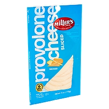 Miller's Smoked Sliced Provolone Cheese, 6 oz
