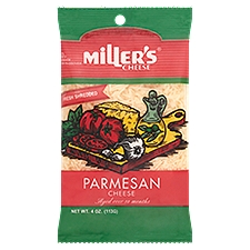 Miller's Cheese Fresh Shredded Parmesan Cheese, 4 oz