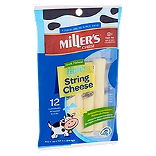 Miller's Light Mozzarella String Cheese, 12 count, 12 oz