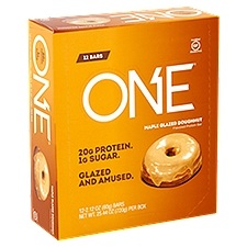 ONE Maple Glazed Doughnut Flavored Protein Bar, 2.12 oz, 12 count