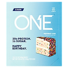 ONE Birthday Cake Flavored Protein Bar, 2.12 oz, 12 count
