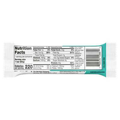 ONE Chocolate Chip Cookie Dough Protein Bar, 2.12 oz