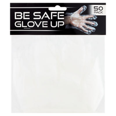 Be Safe Glove Up Disposable Gloves, 50 count