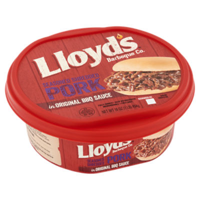 Lloyd's Barbeque Co. Seasoned Shredded Pork in Original BBQ Sauce, 16 oz