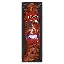 Lloyd's Barbeque Co. Seasoned & Smoked Baby Back Pork Ribs in BBQ Sauce, 40 oz