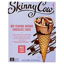Skinny Cow Not Fudging Around Chocolate Fudge, Ice Cream Cones, 16 Fluid ounce
