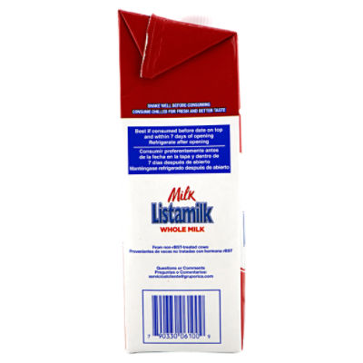 Rica Listamilk Whole Milk, 32 fl oz