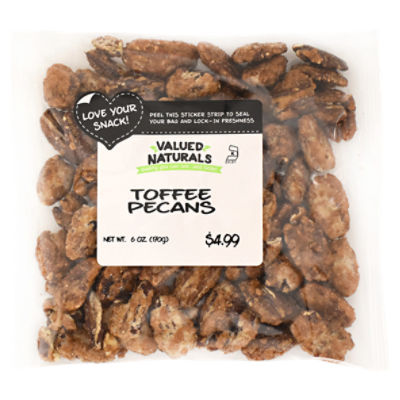 Valued Naturals Toffee Pecans, 6 oz