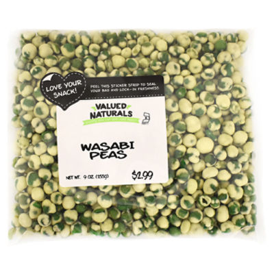 Valued Naturals Wasabi Peas, 9 oz