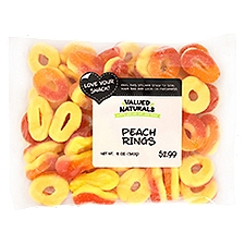 Valued Naturals Peach Rings, Candy, 12 Ounce