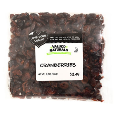 Valued Naturals Cranberries, 9 oz, 9 Ounce