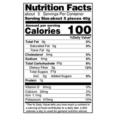 Valued Naturals Dried Apricots, 6.5 oz