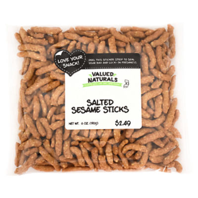 Valued Naturals Salted Sesame Sticks 6 Oz 