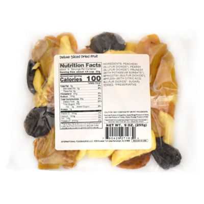 Valued Naturals Deluxe Sliced Dried Fruit, 9 oz