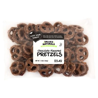 Valued Naturals Chocolate Flavored Pretzels, 8 oz, 8 Ounce