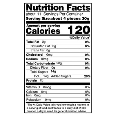 Valued Naturals Peach Rings, 12 oz