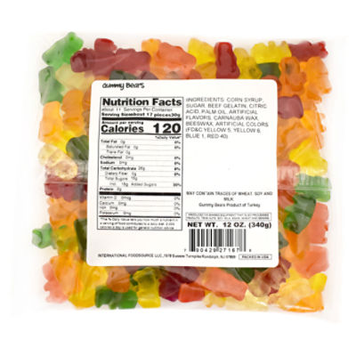 Valued Naturals Gummy Bears, 12 oz
