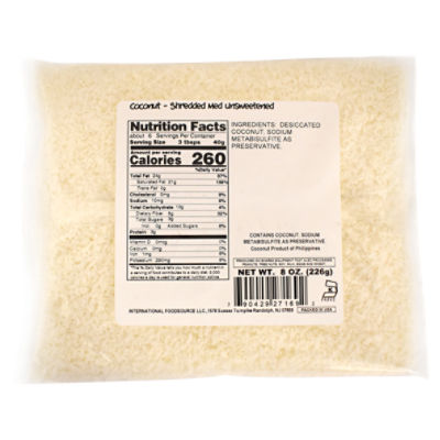 Valued Naturals Shredded Coconut, 8 oz