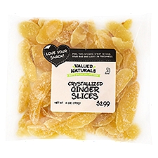 Valued Naturals Crystallized Ginger Slices, 6 oz