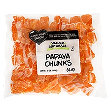 Valued Naturals Papaya Chunks, 9 oz