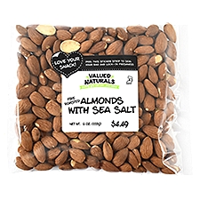 Valued Naturals Fire Roasted Almonds with Sea Salt, 9 oz, 9 Ounce
