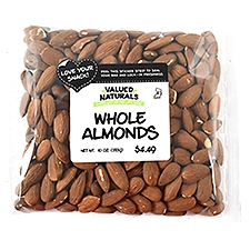 Valued Naturals Whole Almonds, 10 oz, 10 Ounce