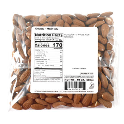 Valued Naturals Whole Almonds, 10 oz