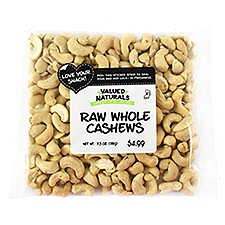Valued Naturals Raw Whole Cashews, 7.5 oz, 7.5 Ounce