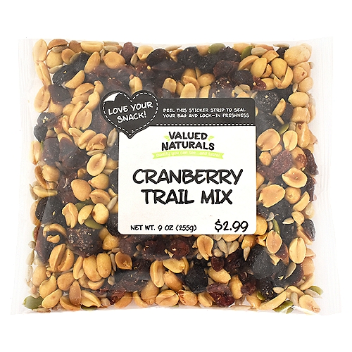 Valued Naturals Cranberry Trail Mix, 9 oz