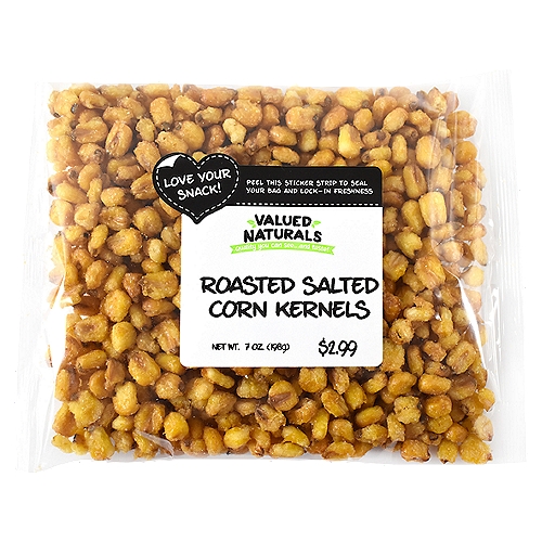 Valued Naturals Roasted Salted Corn Kernels, 7 oz