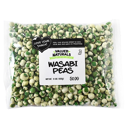 Valued Naturals Wasabi Peas, 9 oz